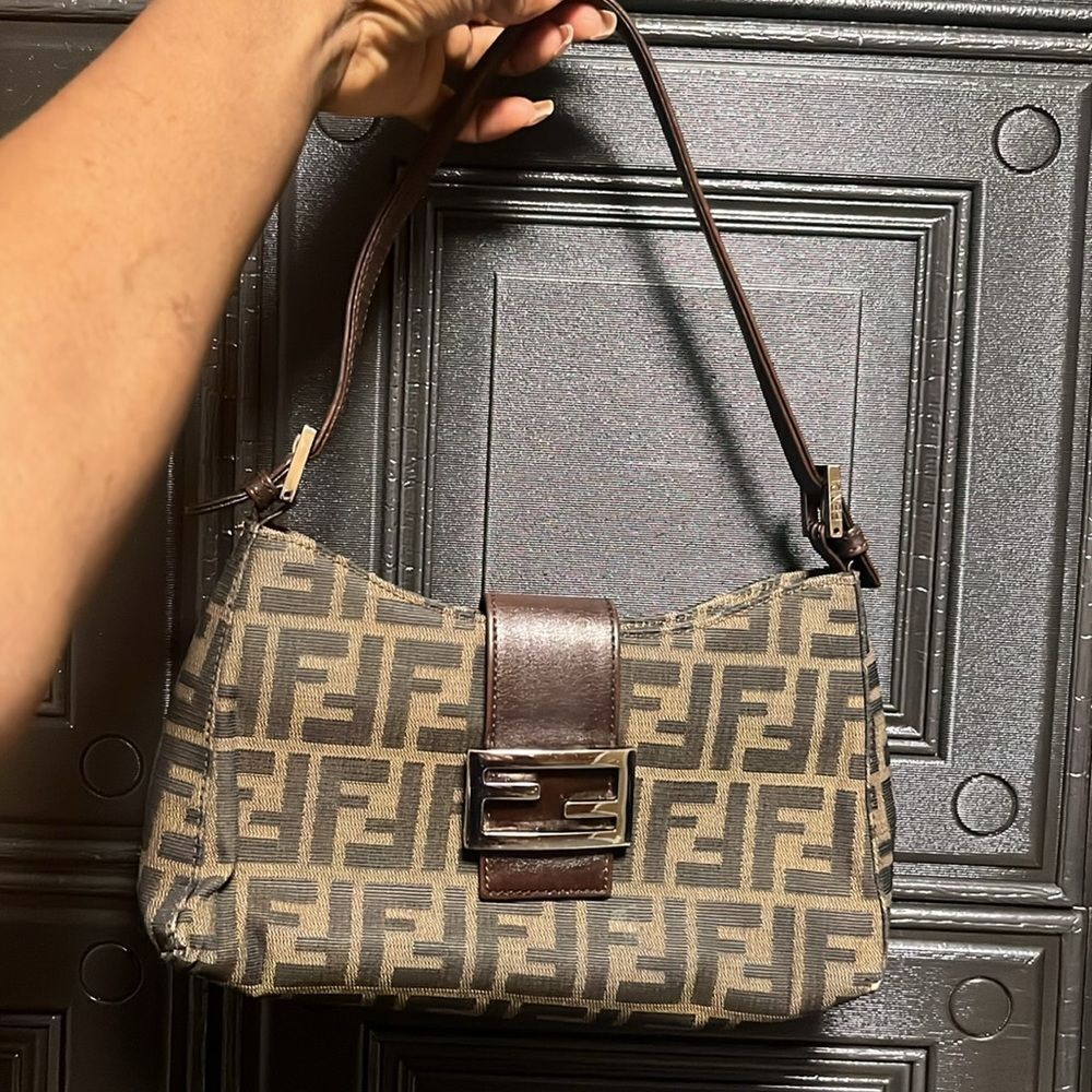 Fendi Zucca FF logo Shoulder Bag
